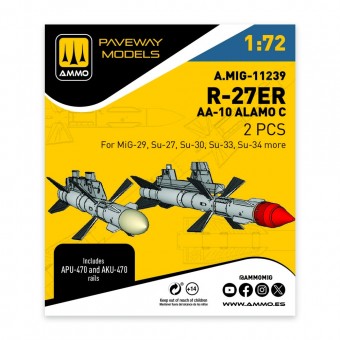 AMMO A.MIG-11239 R-27ER - AA-10 Alamo C (2 pcs) 1:72