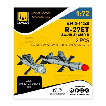AMMO A.MIG-11240 R-27ET - AA-10 Alamo D (2 pcs) 1:72
