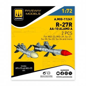 AMMO A.MIG-11241 R-27R - AA-10 Alamo A (2 pcs) 1:72
