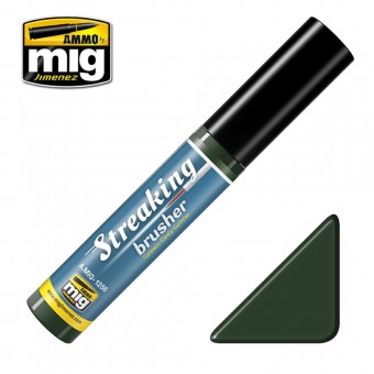 AMMO A.MIG-1256 STREAKINGBRUSHER Green-Grey Grime
