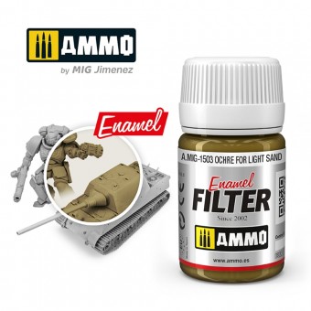 AMMO A.MIG-1503 FILTER Ochre for Light Sand