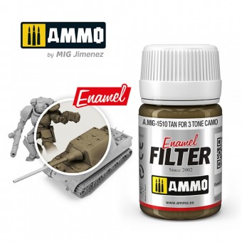 AMMO A.MIG-1510 FILTER Tan for 3 Tone Camo