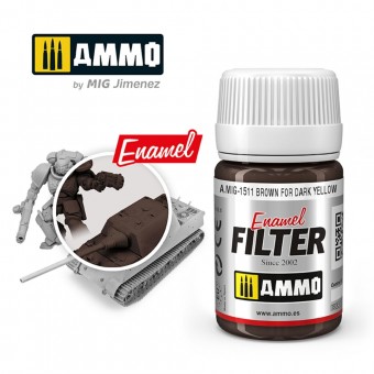 AMMO A.MIG-1511 FILTER Brown for Dark Yellow