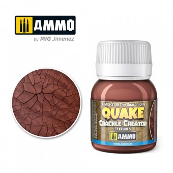AMMO A.MIG-2186 QUAKE CRACKLE CREATOR TEXTURES Dry Season Clay