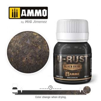 AMMO A.MIG-2252 U-RUST Black Oxide (40mL)