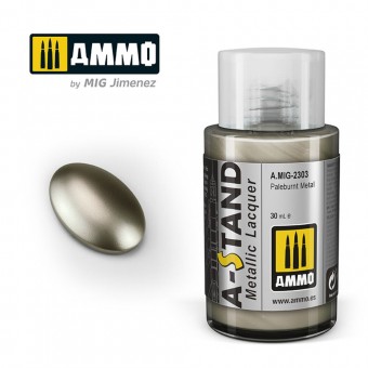 AMMO A.MIG-2303 A-STAND Pale burnt Metal