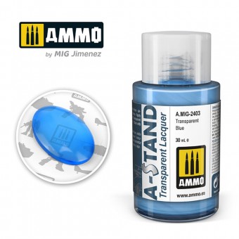AMMO A.MIG-2403 A-STAND Transparent Blue