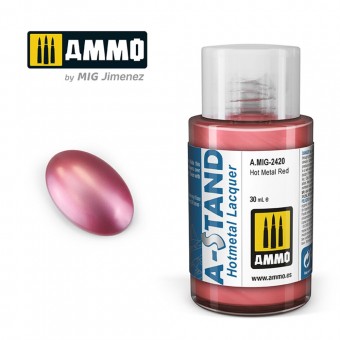 AMMO A.MIG-2420 A-STAND Hot Metal Red