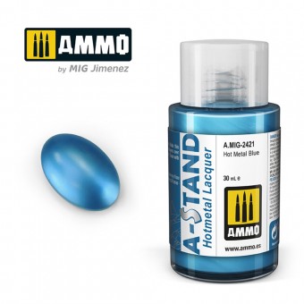 AMMO A.MIG-2421 A-STAND Hot Metal Blue