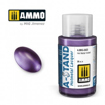 AMMO A.MIG-2423 A-STAND Hot Metal Violet