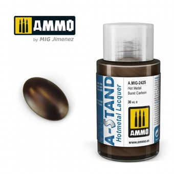 AMMO A.MIG-2425 A-STAND Hot Metal Burnt Carbon