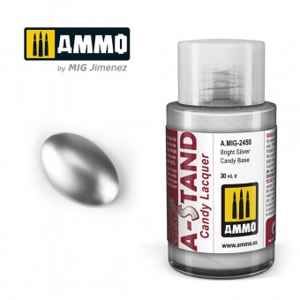AMMO A.MIG-2450 A-STAND BRIGHT SILVER CANDY BASE