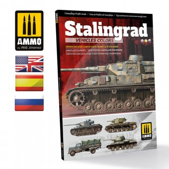 AMMO A.MIG-6146 Stalingrad Vehicles Colors - German and Russian Camouflages in the Battle of Stalingrad Multilingual
