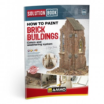 AMMO A.MIG-6510 SOLUTION BOOK 09 - How to Paint Brick Buildings (English Castellano Francais Deutsch)