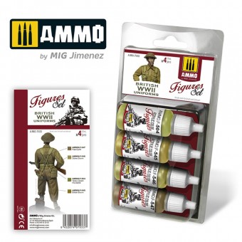 AMMO A.MIG-7033 British WWII Uniforms Figures Set