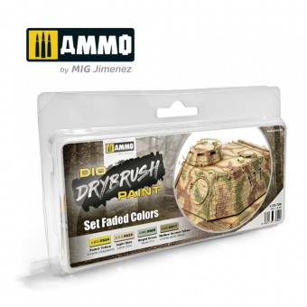 AMMO A.MIG-7306 DRYBRUSH Set Faded Colors Set