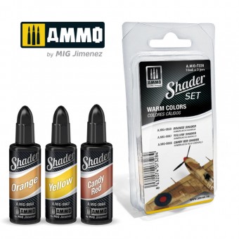AMMO A.MIG-7328 SHADER Set Warm Colors