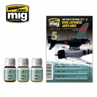 AMMO A.MIG-7418 WWII Japanese Airplanes