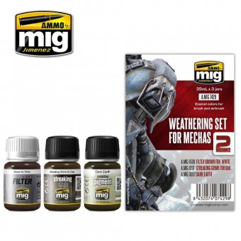 AMMO A.MIG-7429 Weathering Set for Mechas