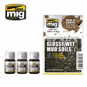 AMMO A.MIG-7442 Glossy Wet Mud Soils