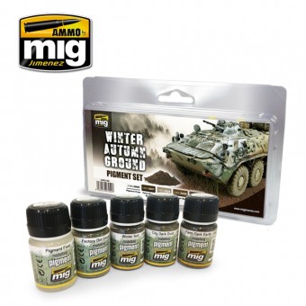 AMMO A.MIG-7455 Winter Autumn Ground Pigment Set