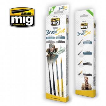 AMMO A.MIG-7600 Figures Brush Set