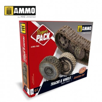 AMMO by MIG Jimenez A.MIG-7808 SUPER PACK Tracks & Wheels 