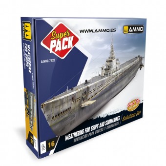 AMMO A.MIG-7823 SUPER PACK Weathering for Ships and Submarines
