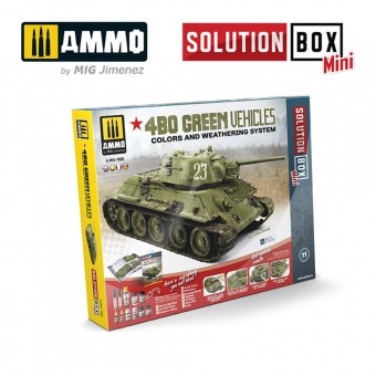 AMMO A.MIG-7900 SOLUTION BOX MINI 11 - 4BO Russian Green Vehicles