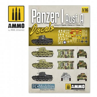 AMMO A.MIG-8060 1/16 Panzer I Ausf. A Decals