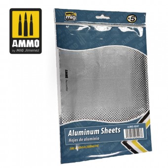 AMMO A.MIG-8247 Aluminium Sheets 280mm x 195mm