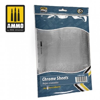 AMMO A.MIG-8248 Chrome Sheets 280mm x 195mm