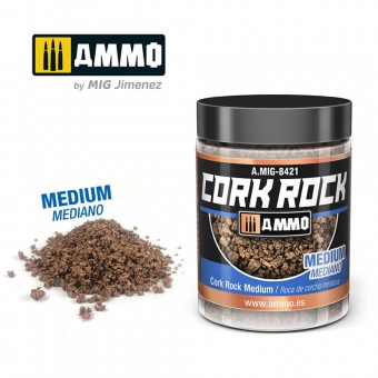 AMMO A.MIG-8421 CREATE CORK Cork Rock Medium (Jar 100mL)