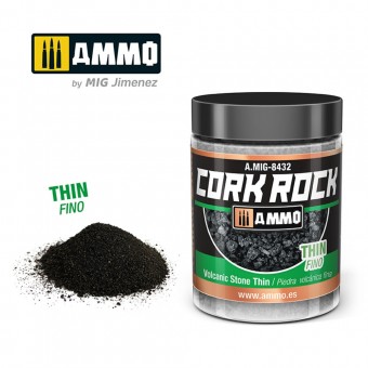 AMMO A.MIG-8432 CREATE CORK Volcanic Rock Thin (Jar 100mL)