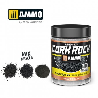 AMMO A.MIG-8435 CREATE CORK Volcanic Rock Mix (Jar 100mL)