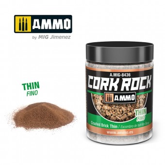 AMMO A.MIG-8436 CREATE CORK Crushed Brick Thin (Jar 100mL)