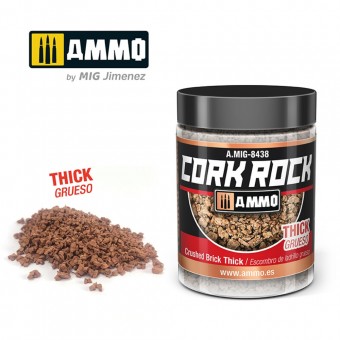 AMMO A.MIG-8438 CREATE CORK Crushed Brick Thick (Jar 100mL)