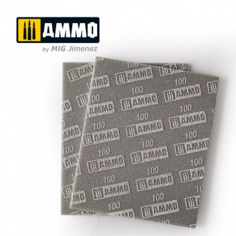 AMMO A.MIG-8555 Sanding Sponge Sheet (100) - 2 pcs.