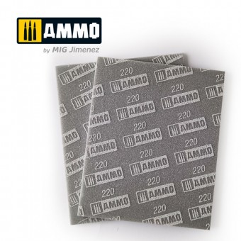 AMMO A.MIG-8557 Sanding Sponge Sheet (220) - 2 pcs.