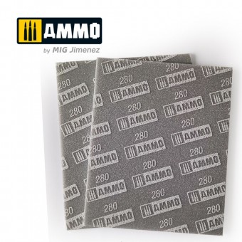 AMMO A.MIG-8558 Sanding Sponge Sheet (280) - 2 pcs.