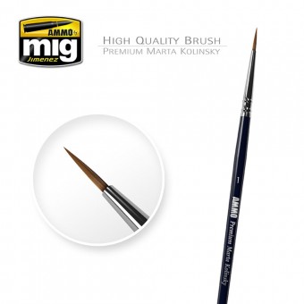 AMMO A.MIG-8602 1 Premium Marta Kolinsky Round Brush
