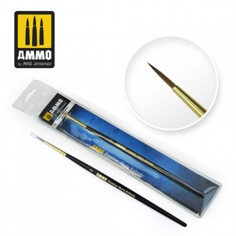 AMMO A.MIG-8603 2 Premium Marta Kolinsky Round Brush