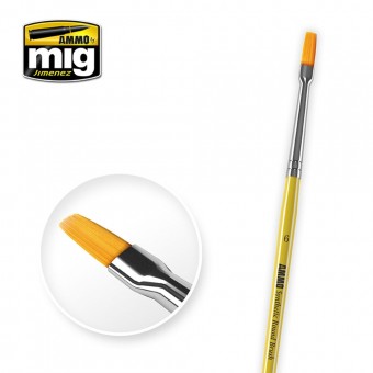 AMMO A.MIG-8621 6 Synthetic Flat Brush