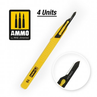 AMMO A.MIG-8689 Mini Blade Curved - 4 pcs