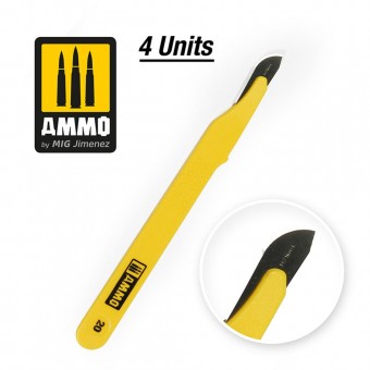 AMMO A.MIG-8695 Standard Blade Curved Large - 4 pcs