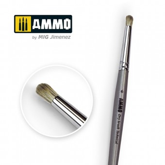 AMMO A.MIG-8702 6 AMMO Drybrush Technical Brush