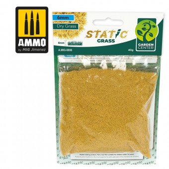 AMMO A.MIG-8808 Static Grass - Dry Grass - 6mm