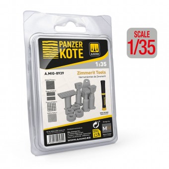 AMMO A.MIG-8939 PANZER KOTE Zimmerit Tools 1:35