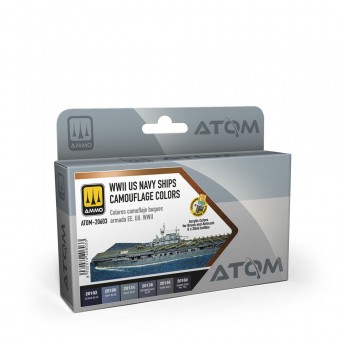 AMMO ATOM-20603 ATOM WWII US Navy Ships Camouflage colors Set
