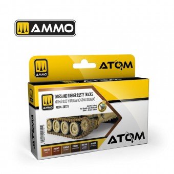 AMMO ATOM-20721 ATOM Tyres and Rubber Rusty Tracks Set